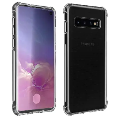 Paket zaštite Samsung Galaxy S10 Mekana maska + Prozirno zaštitno staklo