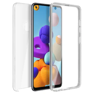 Navlaka Samsung Galaxy A21s Zaštita Stražnja Kruta + Prednja Mekana Transparentna
