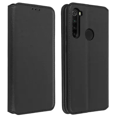 Redmi Note 8 i Note 8 2021 torbica s novčanikom i funkcijom postolja, crna