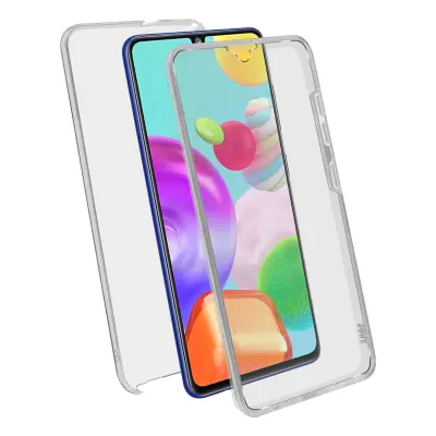 Navlaka Samsung Galaxy A41 Zaštita Stražnja Kruta + Prednja Mekana - Transparentna