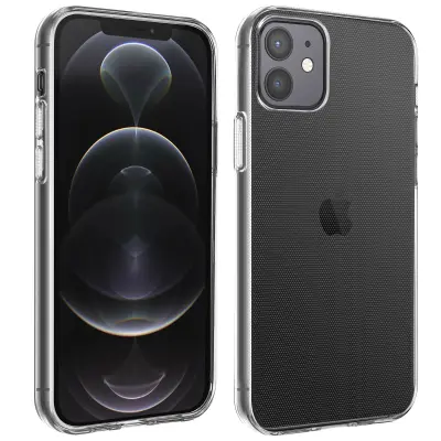Maska iPhone 12 / 12 Pro Silikonski gel Fleksibilna Lagana Prozirna
