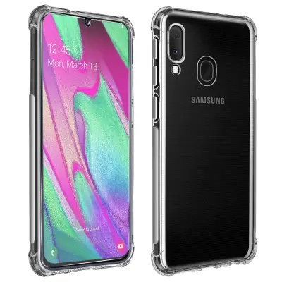 Paket zaštite Galaxy A40 Mekana maska + 9H Prozirno zaštitno staklo