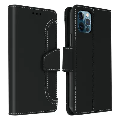 Futrola Apple iPhone 12 / 12 Pro Folio novčanik funkcija stalka crna