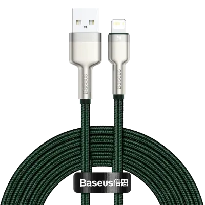 Baseus Cafule USB na Lightning kabel, 2,4 A, 2 m (zelena)