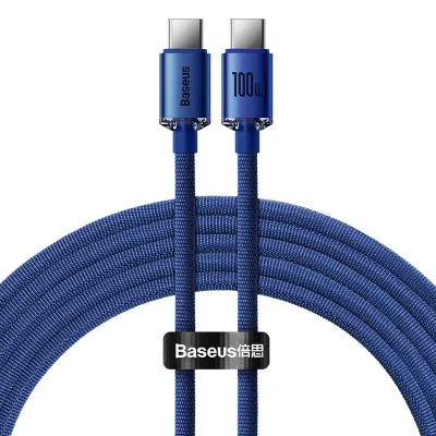 USB-C na USB-C kabel 100W Serija Crystal Shine Punjenje i Sinkronizacija 1,2m
