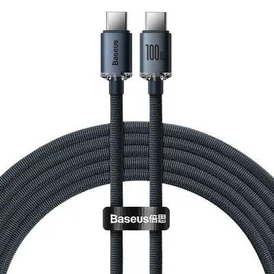 USB-C na USB-C kabel 100W Serija Crystal Shine Punjenje i Sinkronizacija 2m