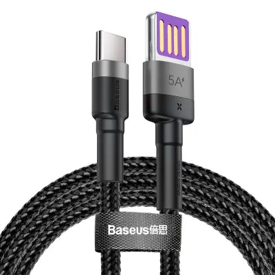 Kabel za punjenje i prijenos USB-USB-C s obje strane 5A 1m