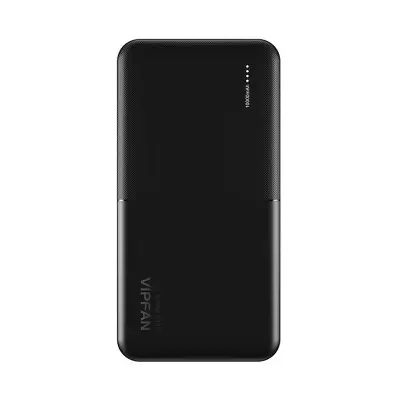 Vipfan Ultra-Tanki F04 10000mAh Power Bank, 2x USB (crni)