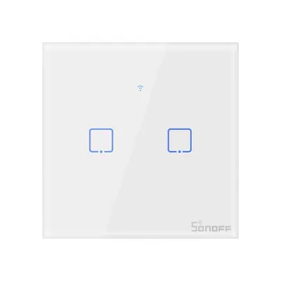 SONOFF pametni Wi-Fi zidni prekidač, dvostruki T0EU2C-TX