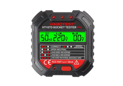 PRO digitalni tester RCD utičnica s LCD-om