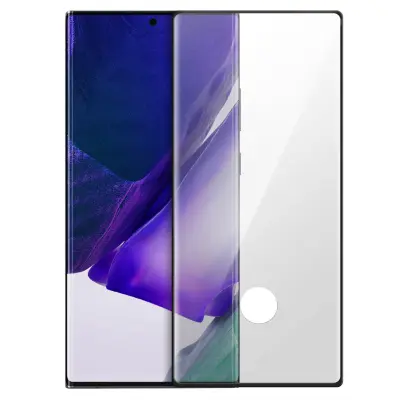 Zaštitna Folija Samsung Galaxy Note 20 Ultra Kaljeno Staklo Skošena Transparentna Obrub Crni