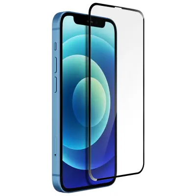 Zaštitna Folija iPhone 12 Mini Zaštita Kaljeno Staklo 5D Full HD Otporno Crna