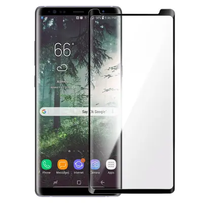 Zaštitna Folija Samsung Galaxy Note 8 Kaljeno Staklo Skošena Transparentna Obrub Crni