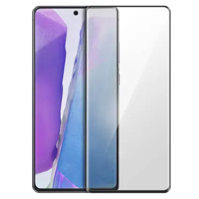 Zaštitna Folija Samsung Galaxy Note 20 Kaljeno Staklo Skošena Transparentna Obrub Crni