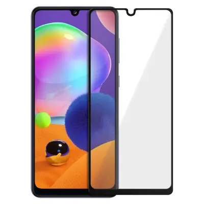 Zaštitna Folija Samsung Galaxy A31 Kaljeno Staklo Skošena Transparentna Obrub Crni