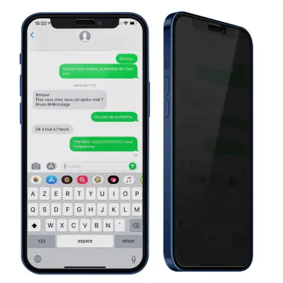 Zaštitna Folija iPhone 12 Mini Anti-špijunska Kaljeno Staklo 9H Bez Tragova Transparentna