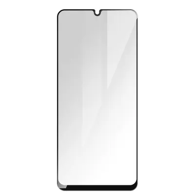 Zaštitna Folija Samsung Galaxy A22 Kaljeno Staklo 9H Skošena Transparentna / Crna