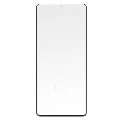 Kaljeno staklo za Samsung Galaxy S21, 9H zaštita cijelog ekrana, kompatibilno s ultrazvučnim senzorom otiska prsta, 3MK Hardglass Max - crno