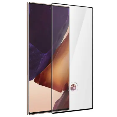 Zaštitna Folija Galaxy Note 20 Ultra Kaljeno Staklo 9H Otporno na Udarce Rubovi Zakrivljeni Obrub crni