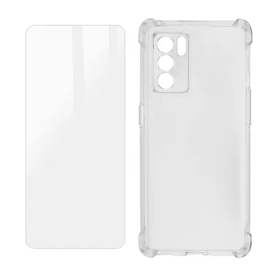 Paket zaštite Oppo Reno 6 5G Mekana maska i Prozirno zaštitno staklo