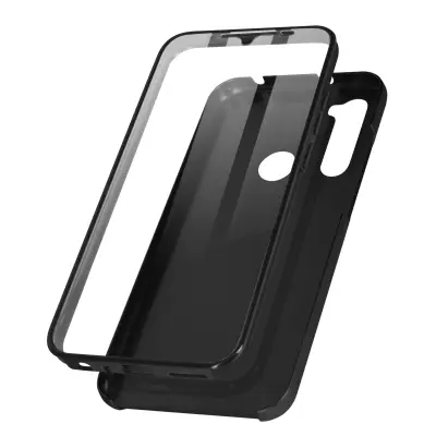 Maska za Xiaomi Redmi Note 8 i Note 8 2021 kruta leđa i meka prednja - crna