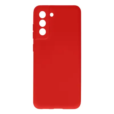 Navlaka Samsung Galaxy S21 FE Silikon Polu-kruta Završetak Soft Touch Tanka Crvena