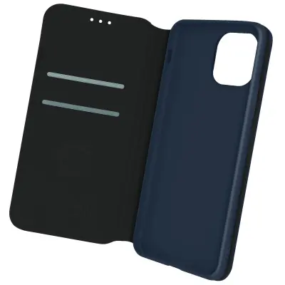 Folio futrola iPhone 12 i 12 Pro novčanik funkcija video stalka tamnoplava