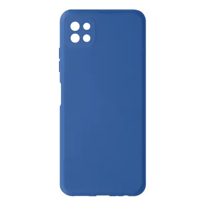 Navlaka Samsung Galaxy A22 5G Silikon Polu-kruta Završetak Soft Touch Tanka Plava