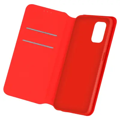 Redmi Note 10 / Note 10s torbica s držačem kartica i video postoljem, crvena