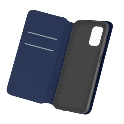 Maska Xiaomi Redmi Note 10 / Note 10s Držač kartica s funkcijom video stalka tamnoplava