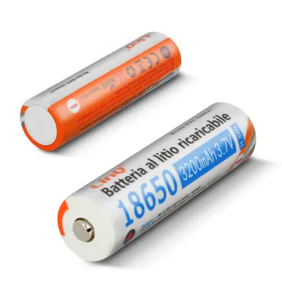 2 Baterije 18650 Litij 3200mAh 3.7V Punjive Standardna glava 3200JT LinQ
