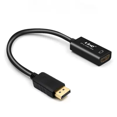 Adapter DisplayPort muški na HDMI ženski Full HD 3D 1920 x 1080p LinQ Crni