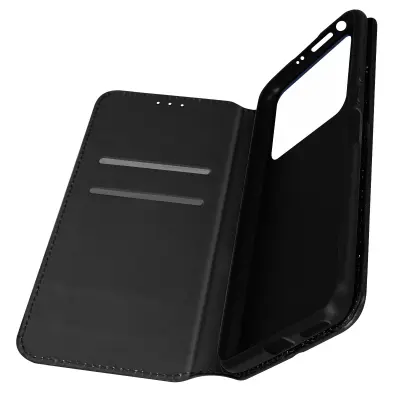 Maska Xiaomi Poco M4 Pro 4G Novčanik s funkcijom video stalka crna
