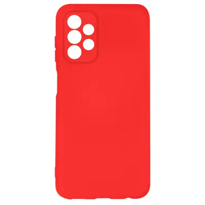 Navlaka Samsung Galaxy A13 4G Polu-kruta Soft-touch Tanka crvena