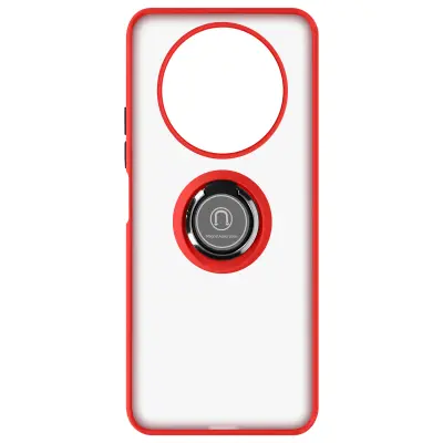 Maska Honor Magic 4 Lite Dvo-materijalna Metalni prsten Stalak Crvena