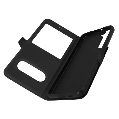 Samsung Galaxy S22 s preklopnom torbicom, dvostruki prozor, video postolje, crna