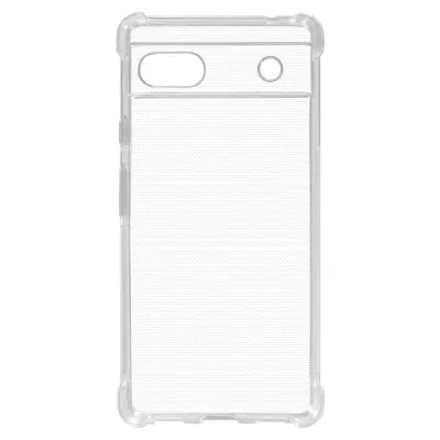 Maska Google Pixel 6a Silikonski gel Ojačani kutovi Prozirna