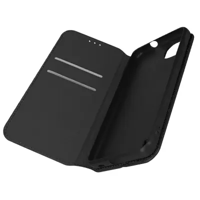Futrola za Wiko Y82, preklopna, novčanik, funkcija video stalka, crna