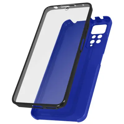 Potpuna maska Redmi Note 11/11s Kruta leđa i Meka prednja Plava