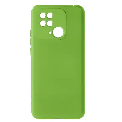 Maska za Xiaomi Redmi 10C polutvrda Soft-touch tanka zelena