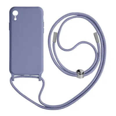 Maska za iPhone XR polukruta Soft-Touch s vezicom za vrat