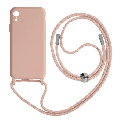 Maska za iPhone XR polukruta Soft-Touch s vezicom za vrat