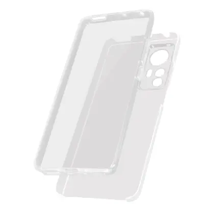Potpuna maska Xiaomi 12 i 12X Kruta leđa i Meka prednja Prozirna