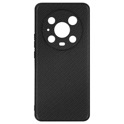 Maska Honor Magic4 Pro Kruta leđa Meki rub Karbon efekt Crna