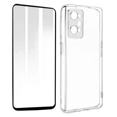 Maska Realme GT Neo 2 / GT Neo 3T i GT 2 silikon + kaljeno staklo 9H crna