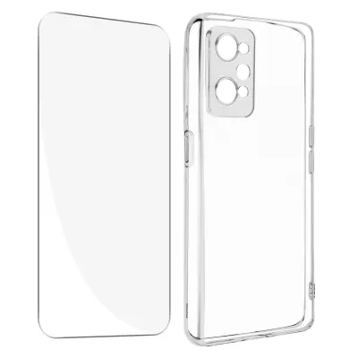 Maska Realme GT Neo 2 / GT Neo 3T i GT 2 silikon + kaljeno staklo prozirna