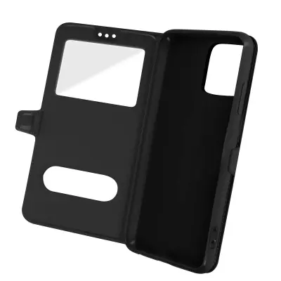 Futrola iPhone 13 s dvostrukim prozorom video stalak crna