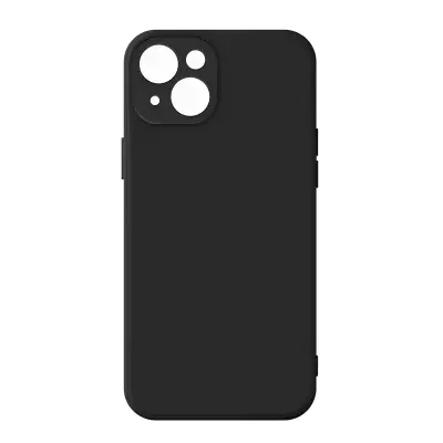 Maska iPhone 13 Mini Polutvrdi silikon Soft Touch Crna