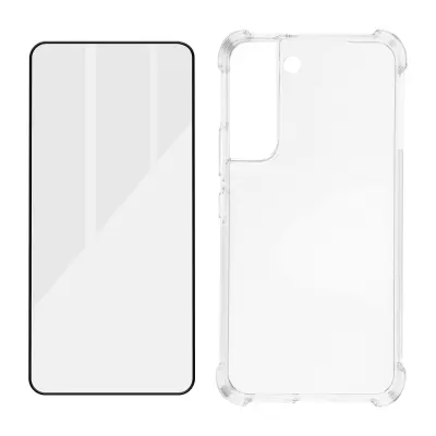 Paket zaštite Samsung Galaxy S22 Maska + Prozirno zaštitno staklo