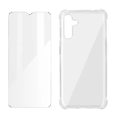 Paket zaštite Samsung A13 5G i A04s Mekana maska i Prozirno zaštitno staklo